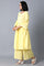 Pale Yellow Gathered Dress