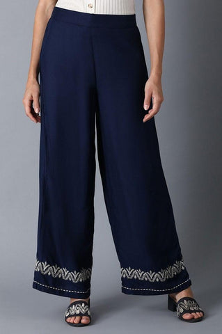 Navy Blue Parallel Pants