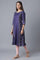 Navy Blue kurta with Embroidery