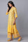 Yellow Panelled kurta