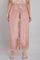 Dusky Pink Embroidered Parallel Pants