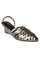 W Gunmetal Woven Design Pointed Toe Wedge