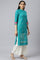 Teal Embroidered Kurta Set