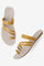 Aurelia Solid Yellow Almond Toe Flat