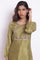 Olive Green Embroidered kurta