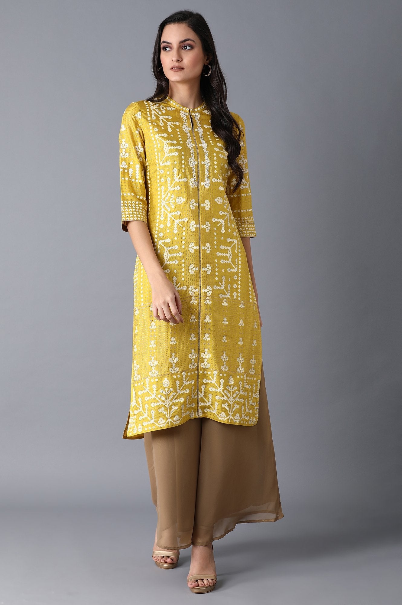 Mustard Yellow Straight kurta