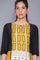 Black And Yellow Printed kurta With Parallel Pants