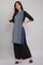 Black And Blue Dobby kurta