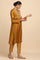 Dark Yellow Lustrous Modal Satin kurta