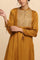 Dark Yellow Lustrous Modal Satin kurta