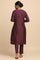 Dark Purple kurta in Cotton Silk