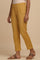 Mustard Solid Slim Pants