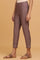 Light Purple Solid Slim Pants