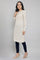 Beige Winter kurta