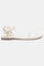 Aurelia Ecru Textured Round Toe Flat-ZKASSIDY