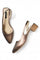 Aurelia Solid Brown Pointed Block Heel