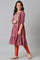 Aurelia Girls Maroon Dress-