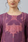 Purple Rayon kurta With Coins And Sequins Embellishment