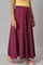 Purple Solid Women Culottes