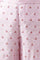 Light Pink Shantung Printed Parallel Pants