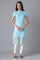 Blue Printed kurta