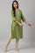 Green Embroidered Festive kurta