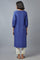 Cobalt Blue Embroidered kurta