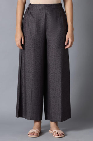 Black Pleated Parallel Pants