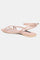 W Blush Whole Foot Embellished Square Toe Flat-Woakley