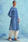 Indigo Booti Dabu Print kurta