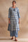 Light Grey Handblock Dabu Print kurta