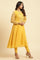 Yellow Embroidered Kurta, Tights & Dupatta Set