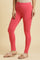 Pink Cotton Jersey Tights