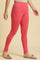 Pink Cotton Jersey Tights