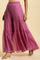 Purple Tiered Chiffon Sharara