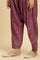 Purple Pleated Shantung Salwar