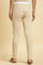 Beige Solid Thread Embroidered Rayon Asymmetric Kurta and Slim Pant Set