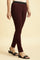 Wine Basic Western Wear Leggings