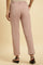 Pink Slim Fit Elasticated Western Pants