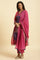 Pink Chiffon Dupatta With Golden Mukaish Highlight