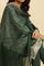 Dark Green Kota Dupatta With Gota Border