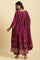 Purple Embellished Kurta, Pants And Dupatta Set