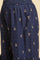 Blue Floral Printed Kurta, Sharara And Dupatta Set