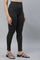 Black Printed Skinny Fit Tights With Elasticated Waist