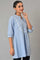 Blue Yarn-Dyed Summer kurta