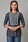 Blue Embroidred kurta & Narrow Pants