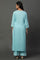 Blue Embroidered Causal Kurta and Palazzo Co-ord Set
