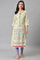 Light Green Mock Layer Printed kurta