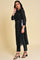 Black Mock Vest kurta