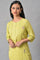 Light Green Embroidered Pintuck Summer kurta